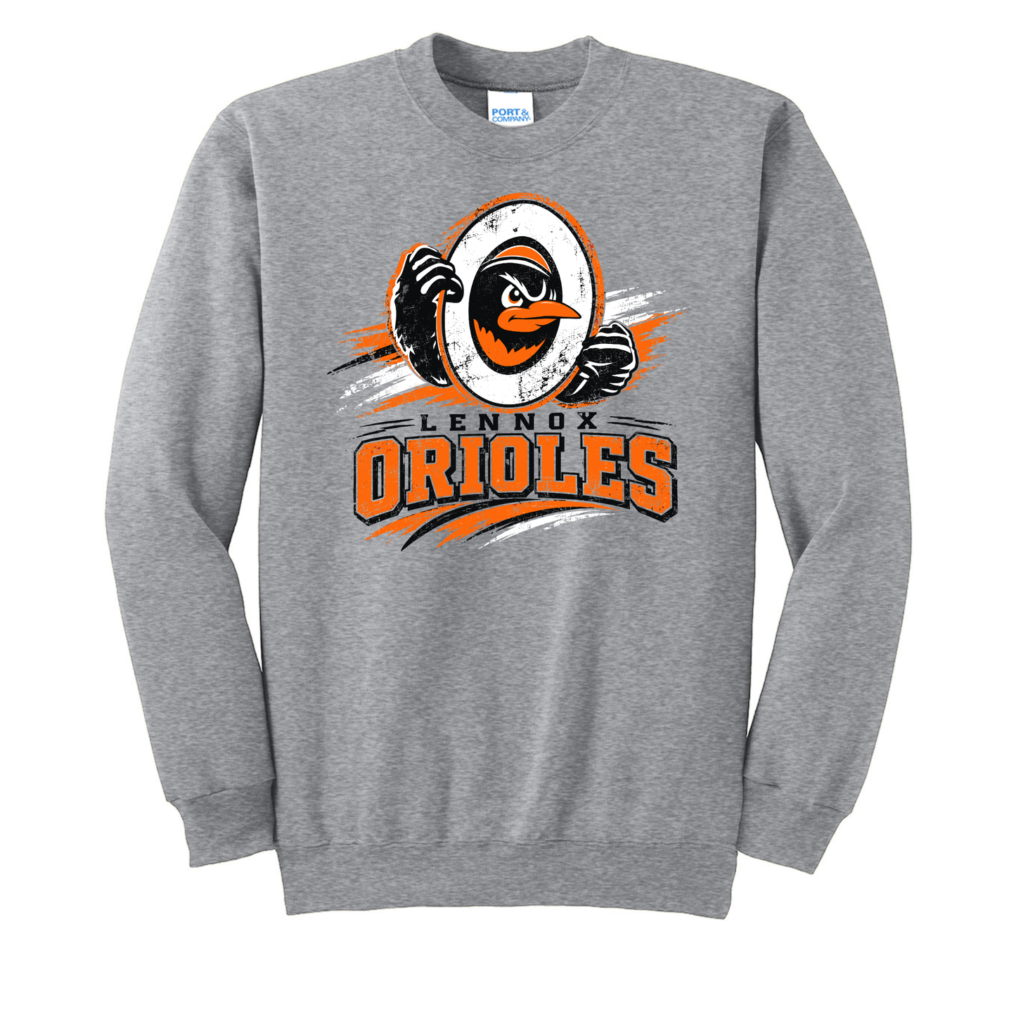 Lennox Booster Club Port & Co® Essential Fleece Crewneck Sweatshirt