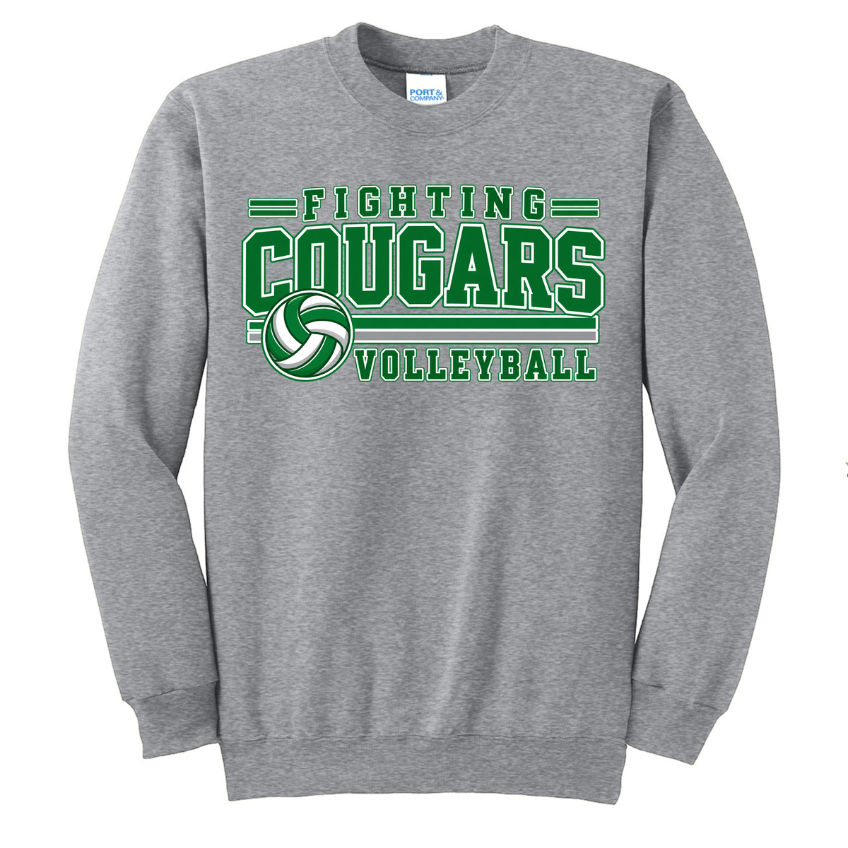 MCM Volleyball Port & Co® Essential Fleece Crewneck Sweatshirt