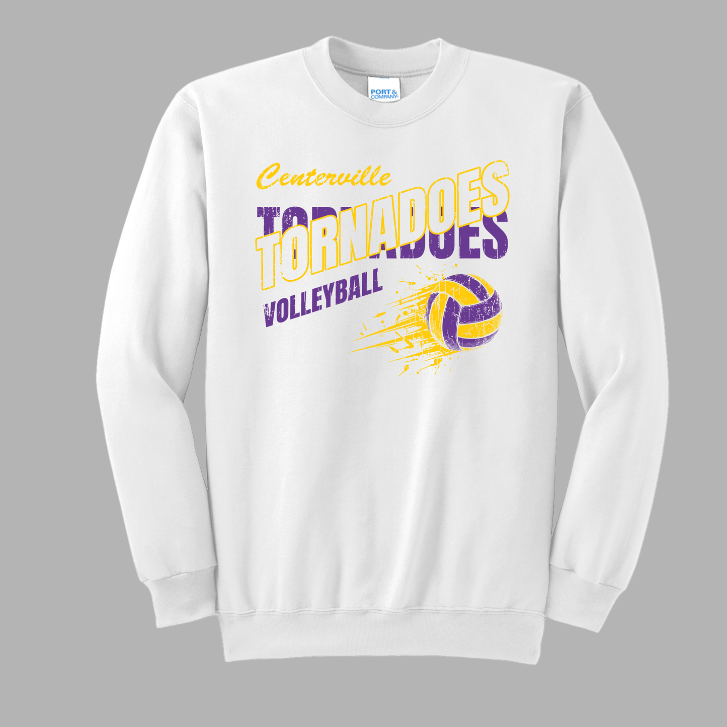 Centerville Volleyball Port & Co® Essential Fleece Crewneck Sweatshirt