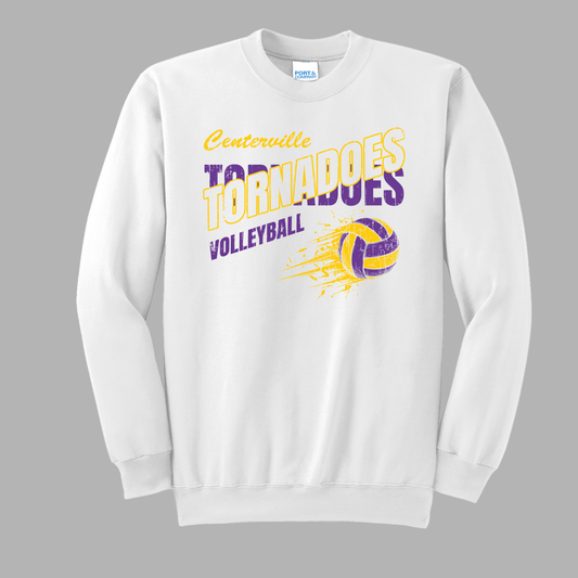 Centerville Volleyball Port & Co™ Tall Essential Fleece Crewneck Sweatshirt