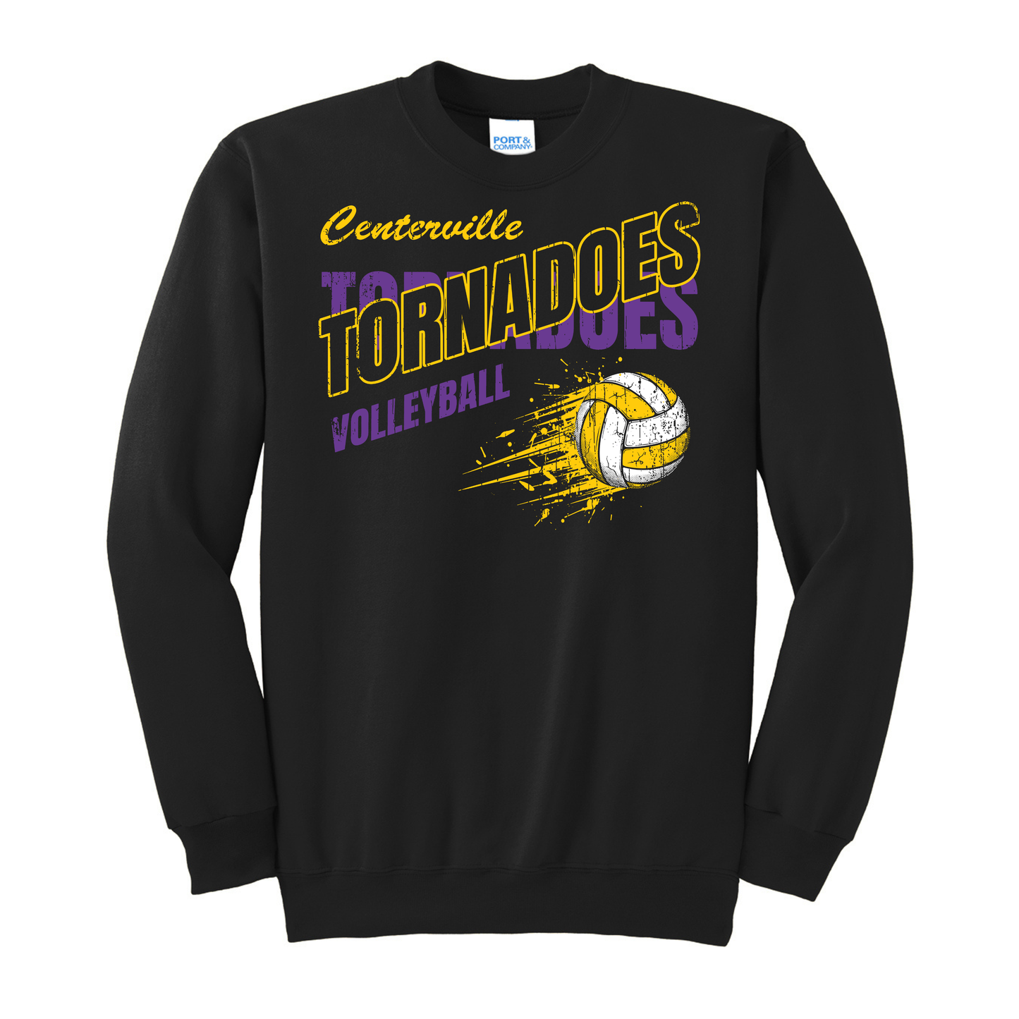 Centerville Volleyball Port & Co® Essential Fleece Crewneck Sweatshirt