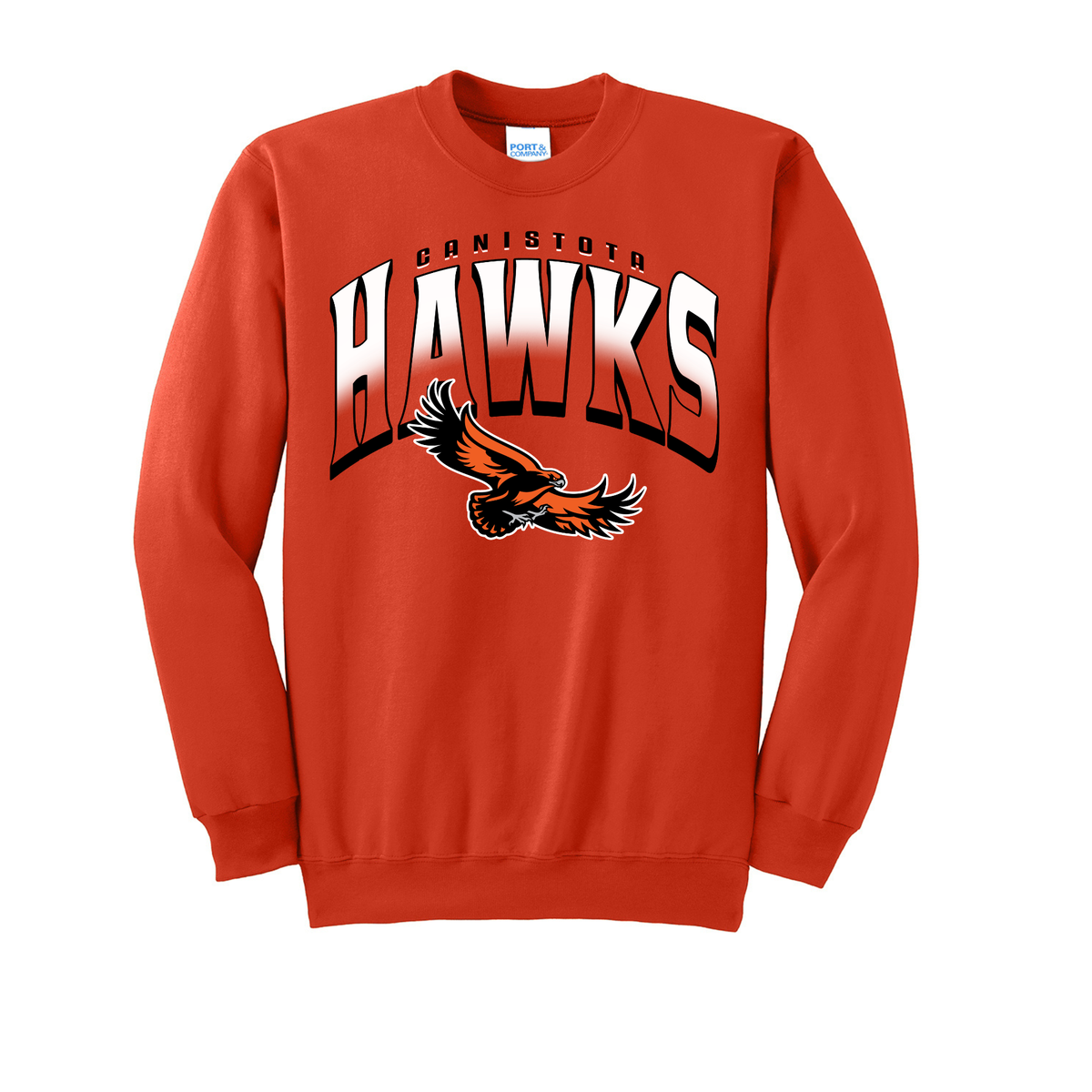 Canistota Booster Club Port & Co® Essential Fleece Crewneck Sweatshirt