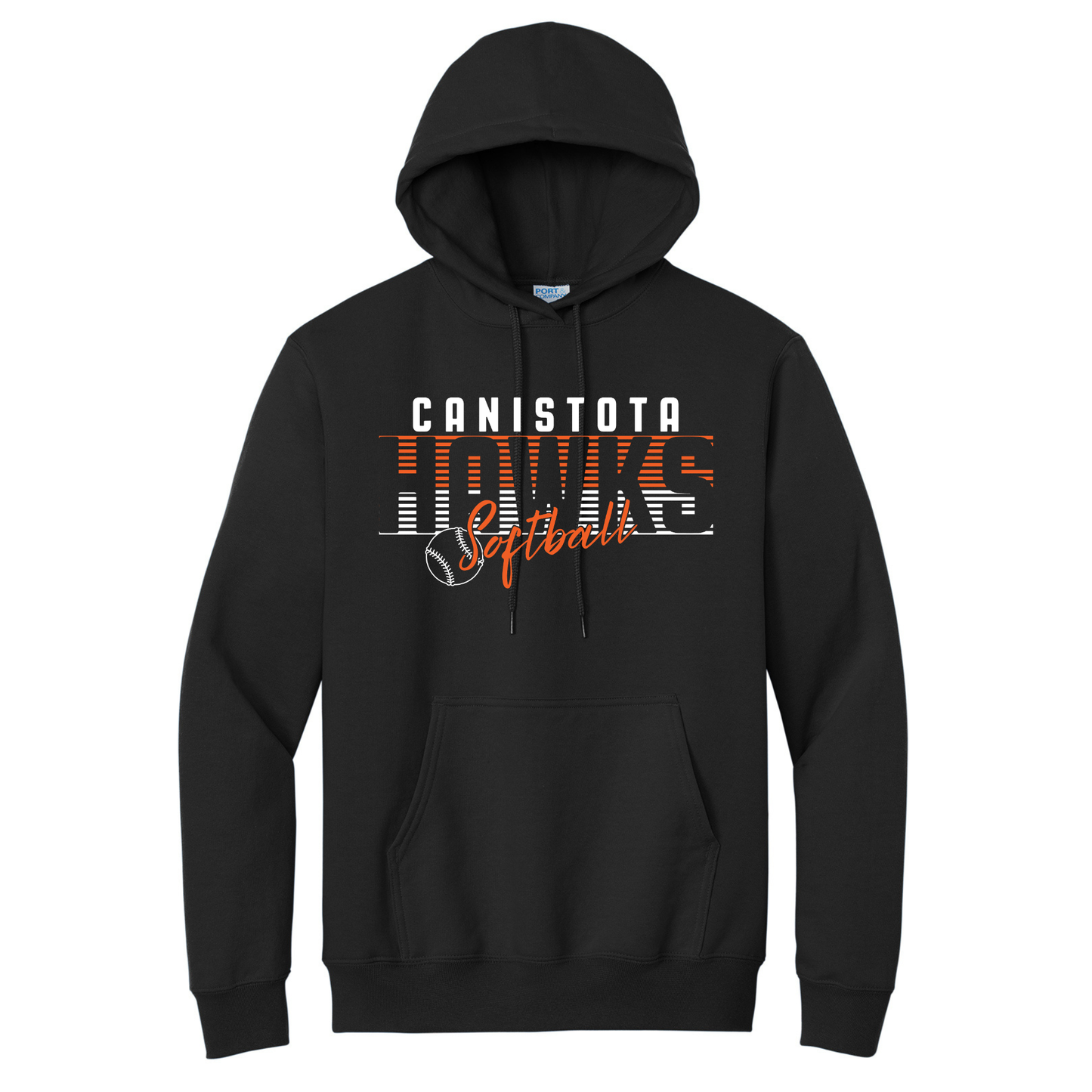Canistota Softball Port & Company® Essential Fleece Pullover Hooded Sweatshirt