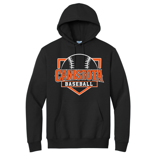 Canistota Baseball Port & Company® Essential Fleece Pullover Hooded Sweatshirt