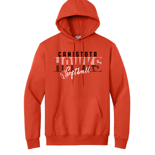 Canistota Softball Port & Company® Tall Essential Fleece Pullover Hooded Sweatshirt
