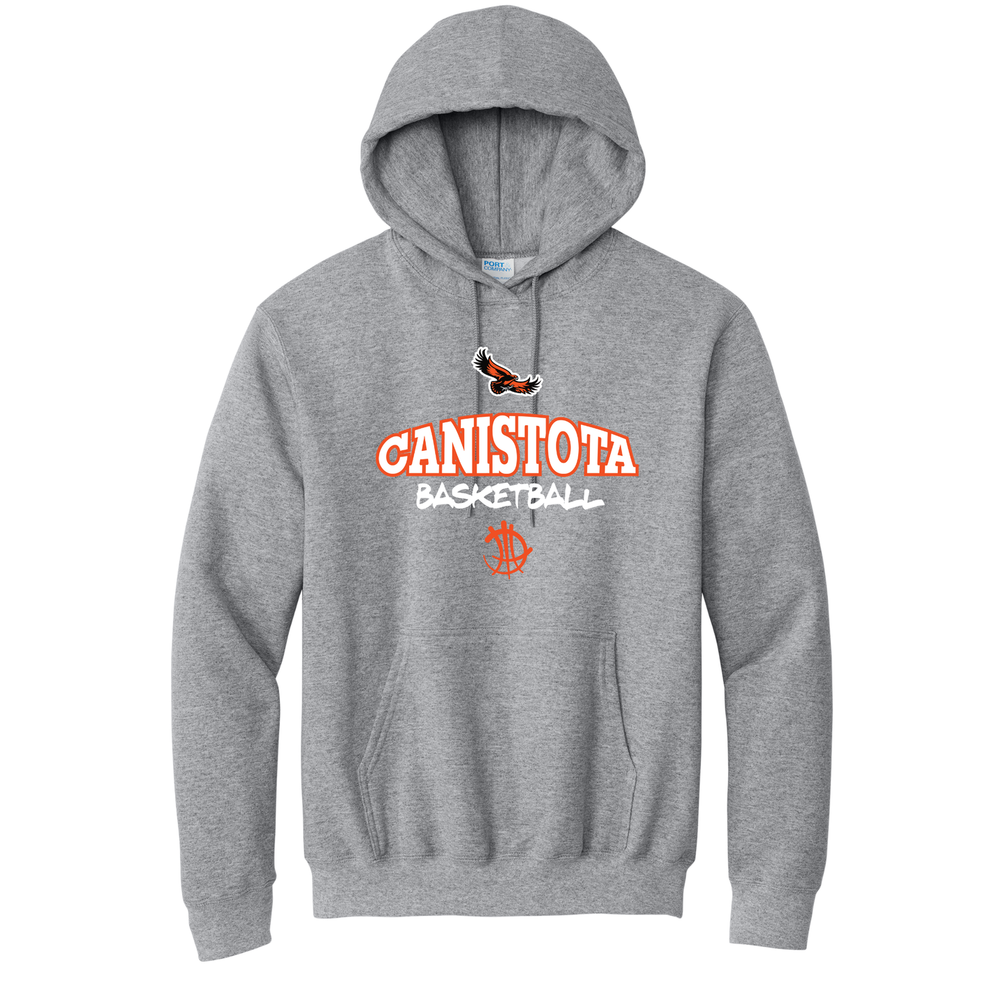 Canistota Basketball Port & Company® Core Fleece Pullover Hooded Sweatshirt