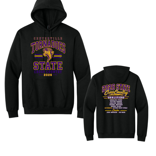 Centerville State XC Port & Co® Essential Fleece Pullover Hooded Sweatshirt