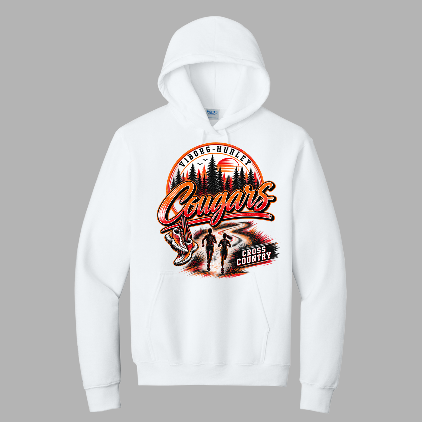 VH Cross Country Port & Co® Essential Fleece Pullover Hooded Sweatshirt