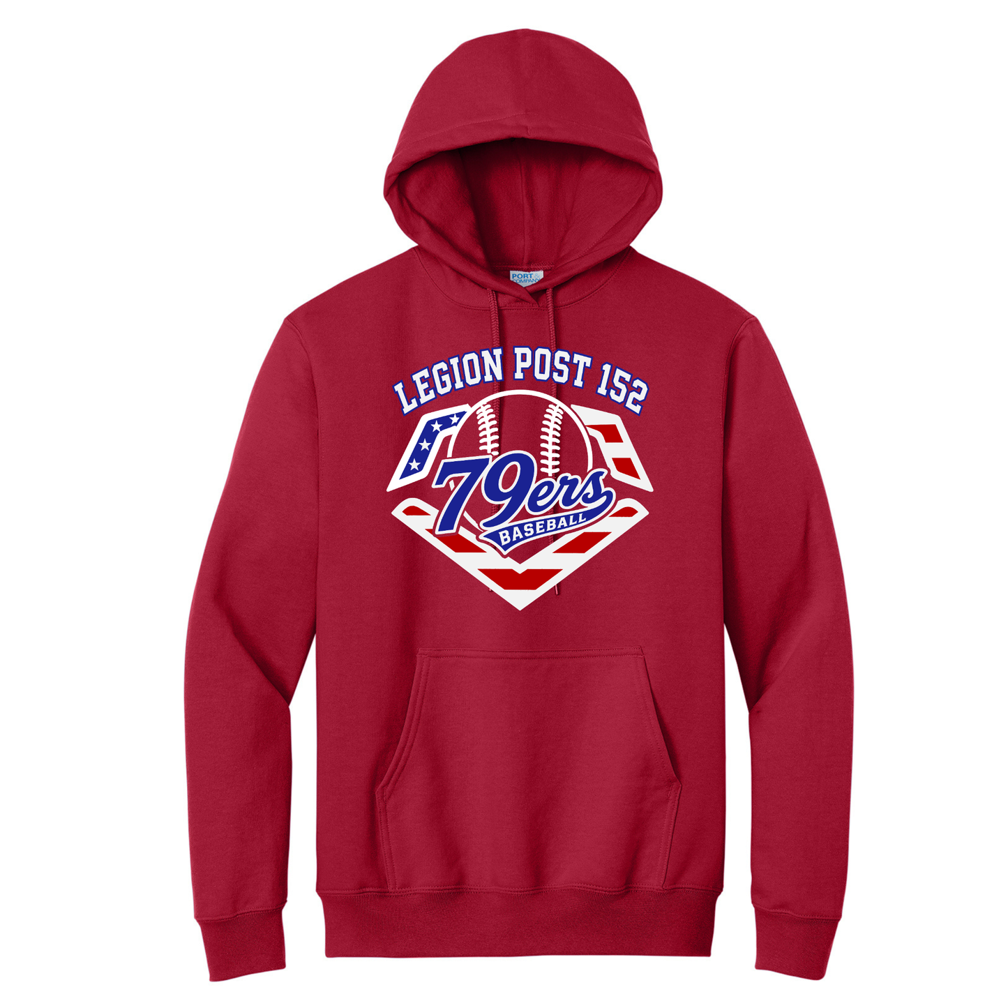 79ers Baseball Port & Co™ Essential Fleece Pullover Hooded Sweatshirt