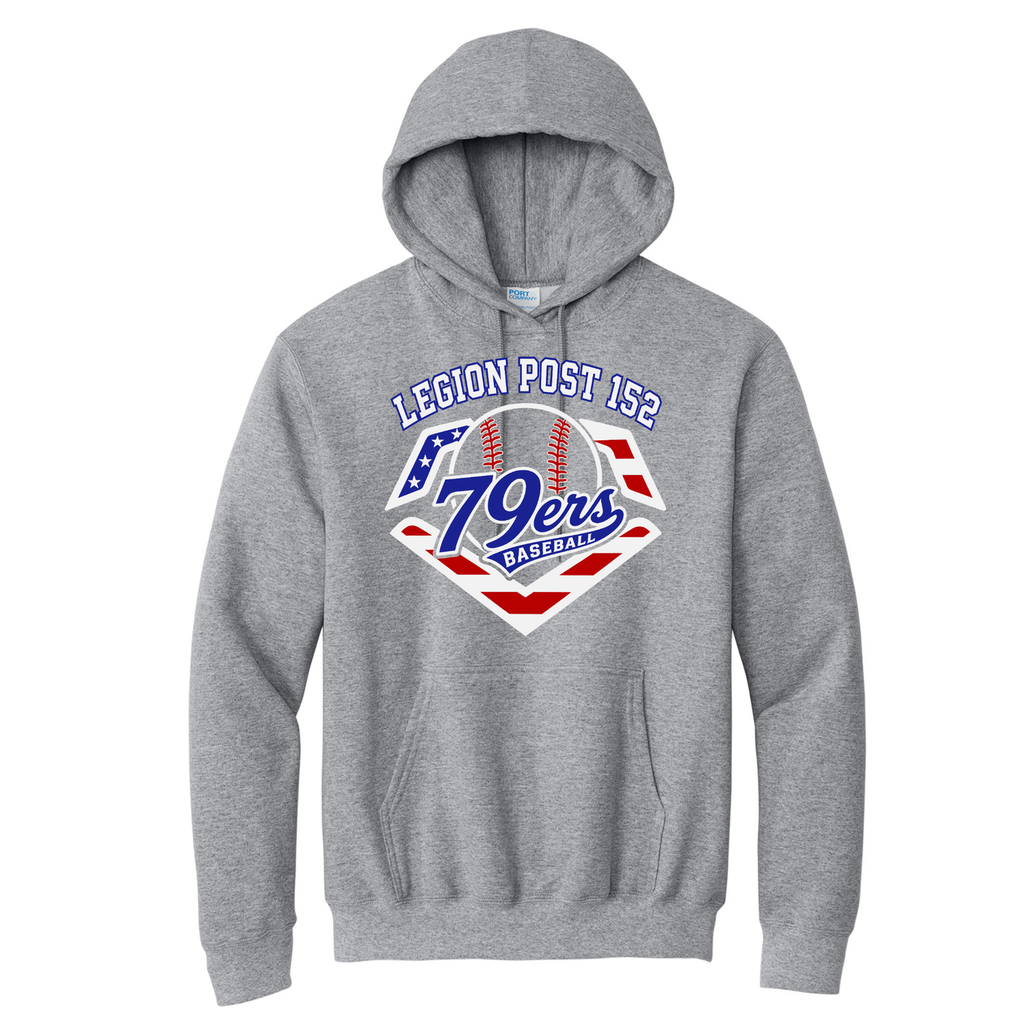79ers Baseball Port & Co™ Essential Fleece Pullover Hooded Sweatshirt