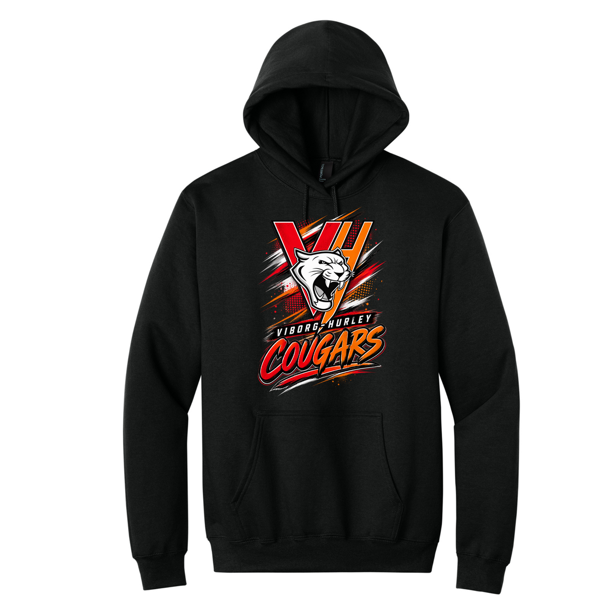 VH Booster Club Graphic Port & Co® Essential Fleece Pullover Hooded Sweatshirt