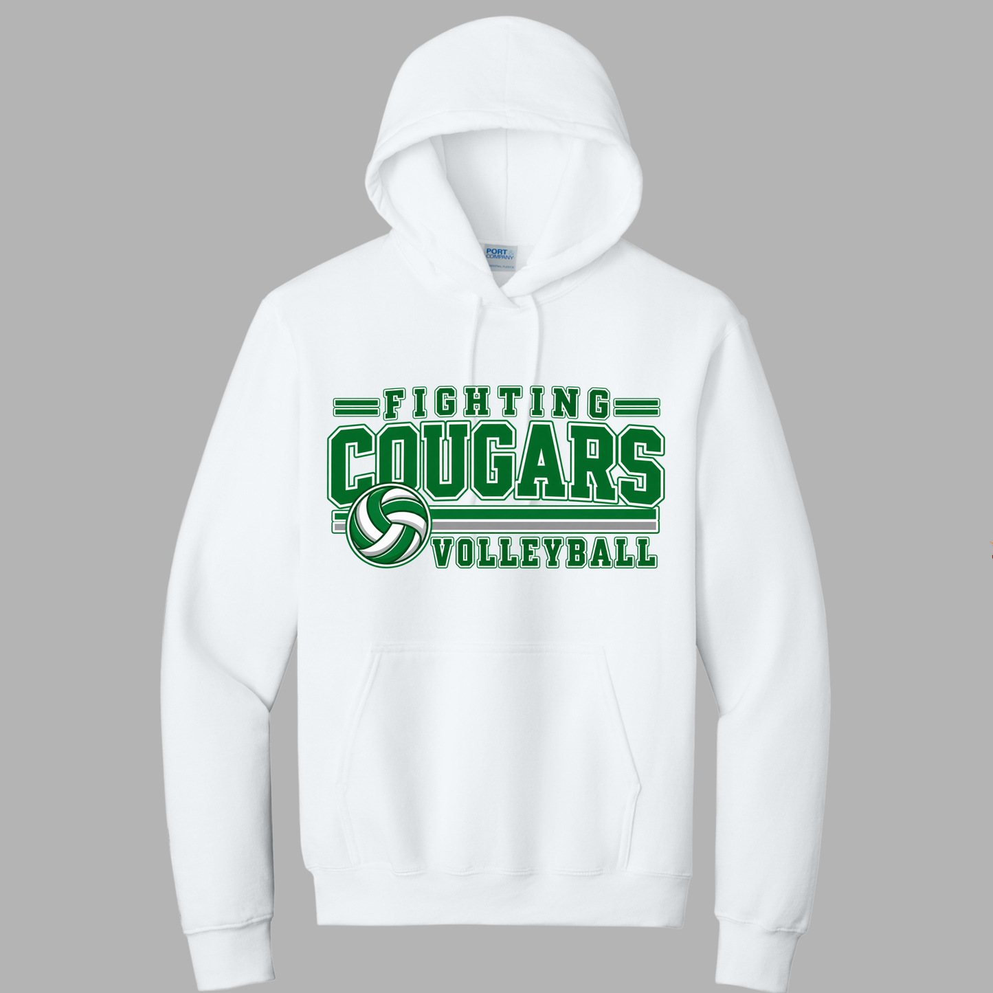 MCM Volleyball Port & Co® Essential Fleece Pullover Hooded Sweatshirt