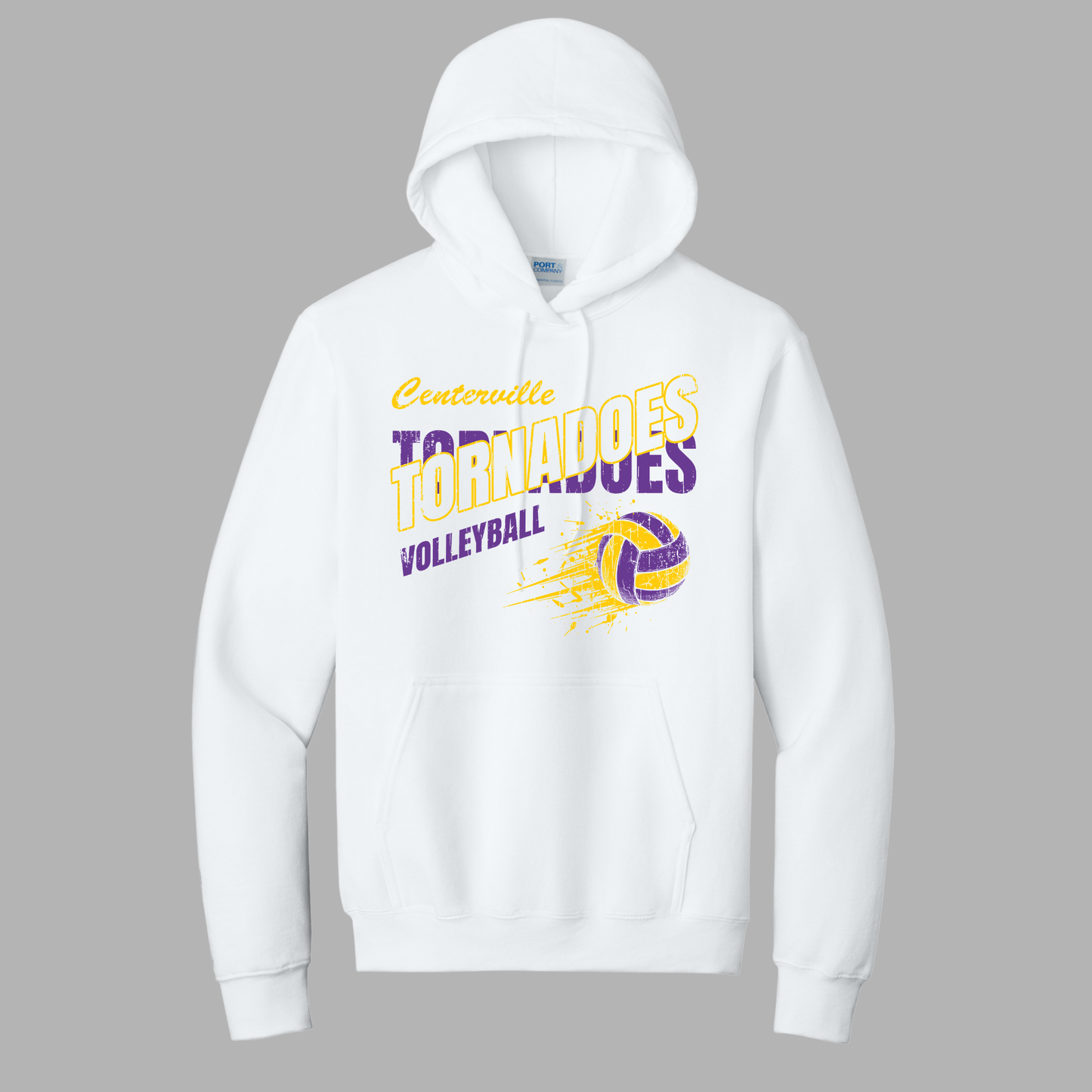 Centerville Volleyball Port & Co™ Youth Core Fleece Pullover Hooded Sweatshirt