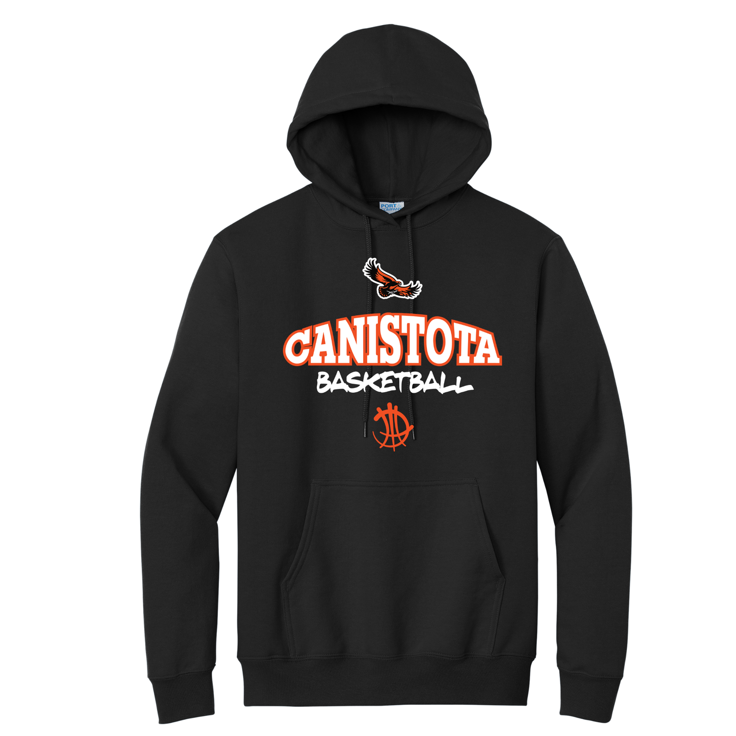 Canistota Basketball Port & Company® Core Fleece Pullover Hooded Sweatshirt
