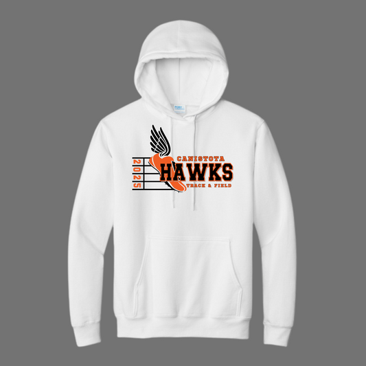 Canistota Track and Field Port & Company® Essential Fleece Pullover Hooded Sweatshirt