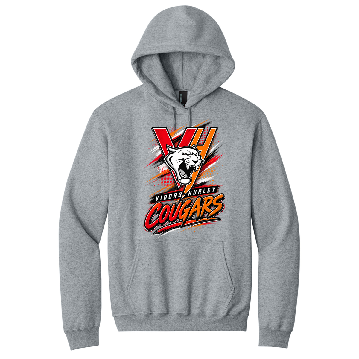 VH Booster Club Graphic Port & Co® Essential Fleece Pullover Hooded Sweatshirt