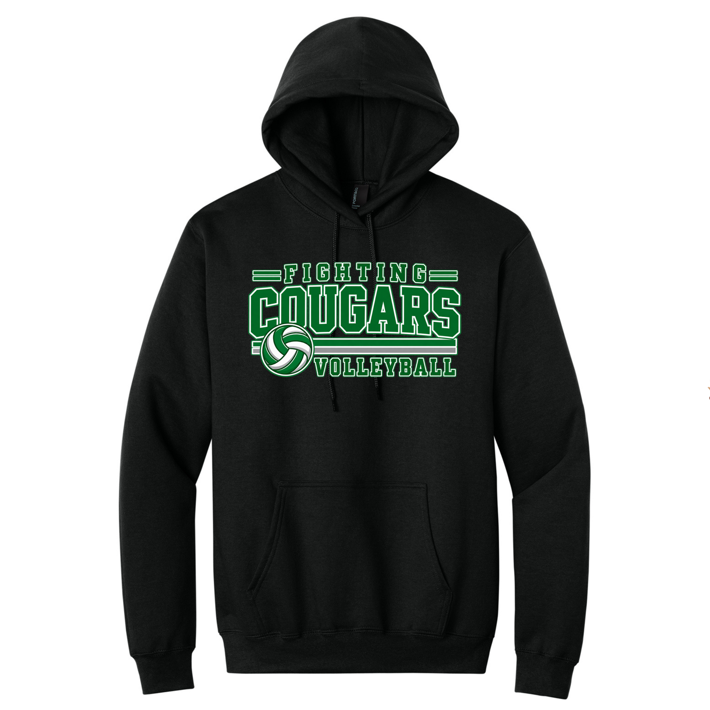 MCM Volleyball Port & Co® Essential Fleece Pullover Hooded Sweatshirt