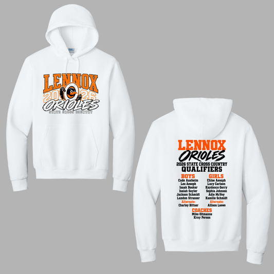 Lennox State XC Port & Co® Essential Fleece Pullover Hooded Sweatshirt