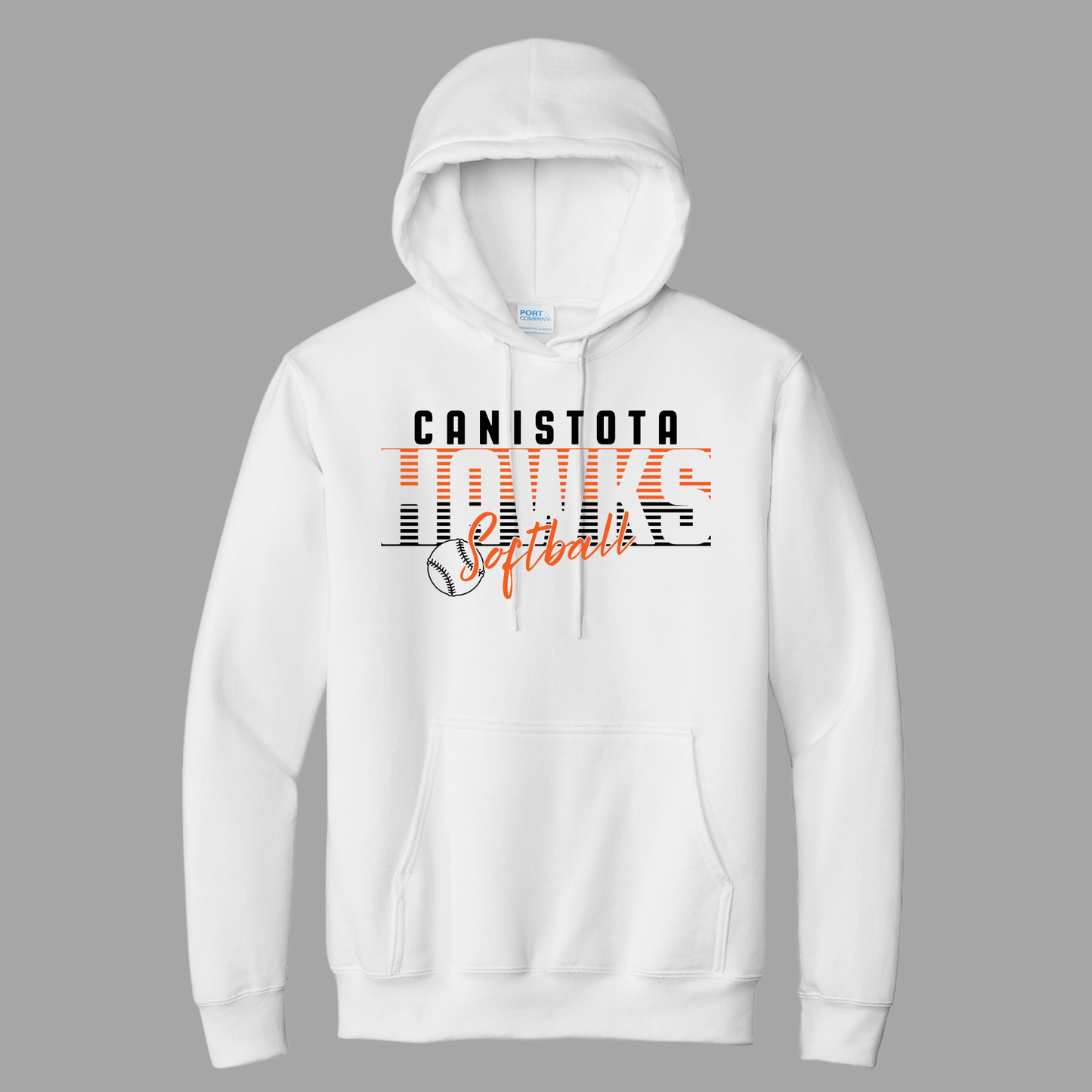 Canistota Softball Port & Company® Essential Fleece Pullover Hooded Sweatshirt