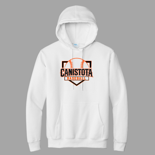 Canistota Baseball Port & Company® Youth Core Fleece Pullover Hooded Sweatshirt