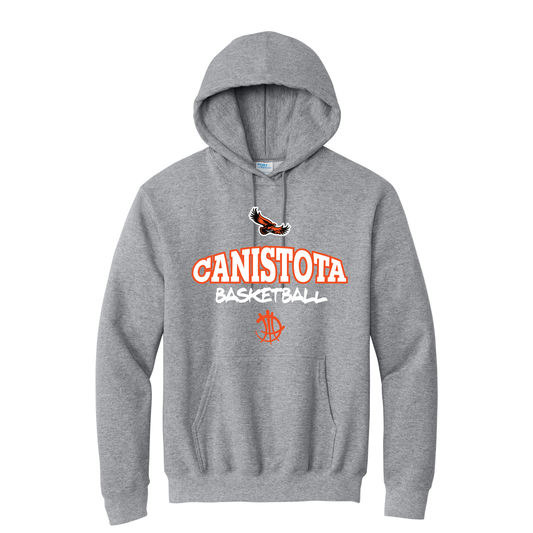 Canistota Basketball Port & Company® Tall Essential Fleece Pullover Hooded Sweatshirt