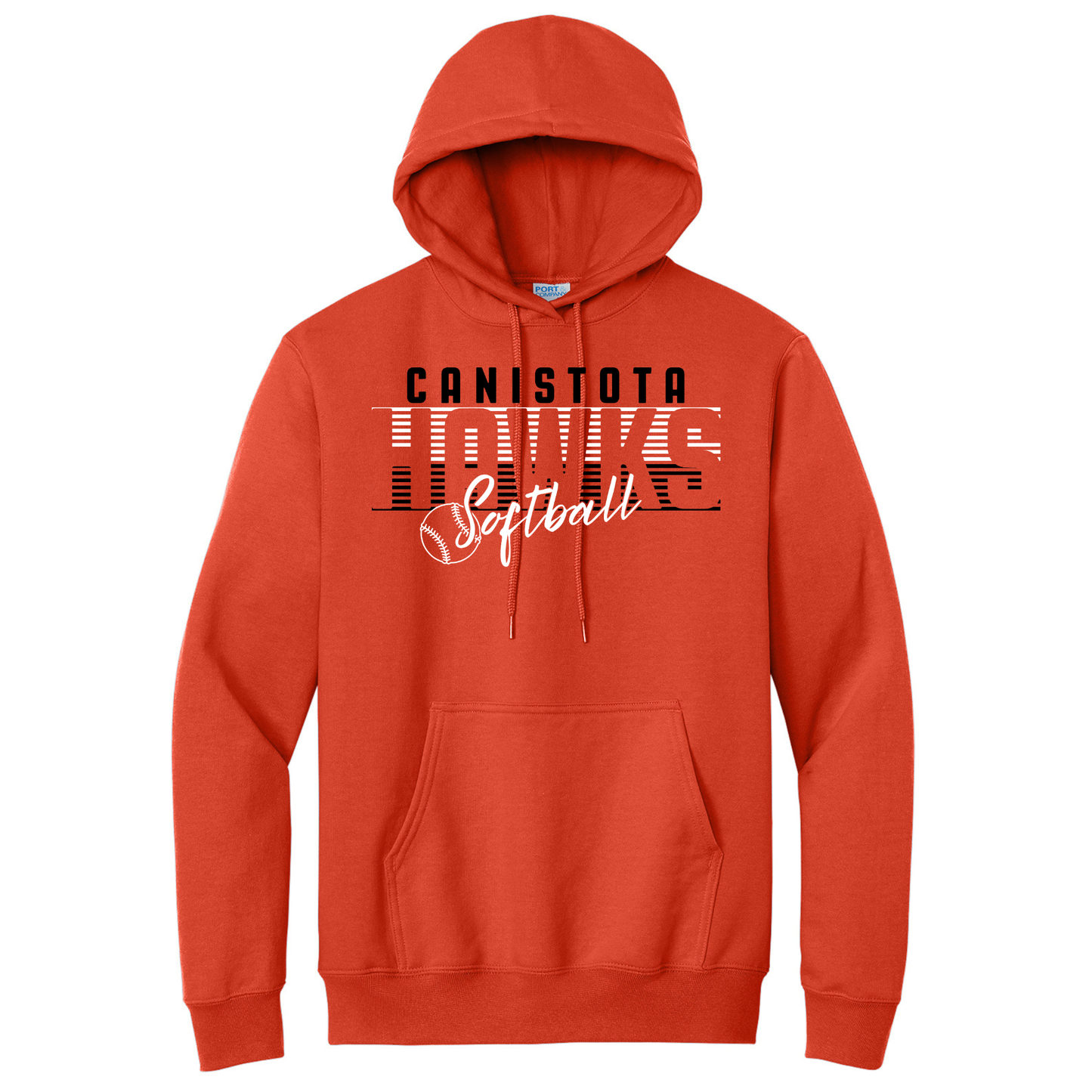 Canistota Softball Port & Company® Essential Fleece Pullover Hooded Sweatshirt