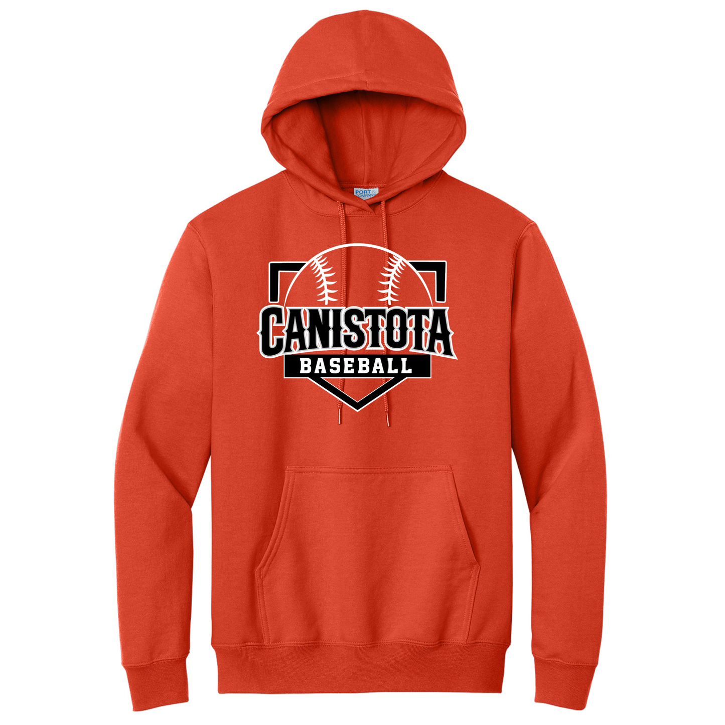 Canistota Baseball Port & Company® Youth Core Fleece Pullover Hooded Sweatshirt