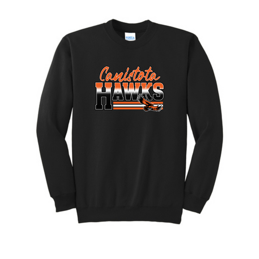 Canistota Booster Club Port & Co™ Tall Essential Fleece Crewneck Sweatshirt