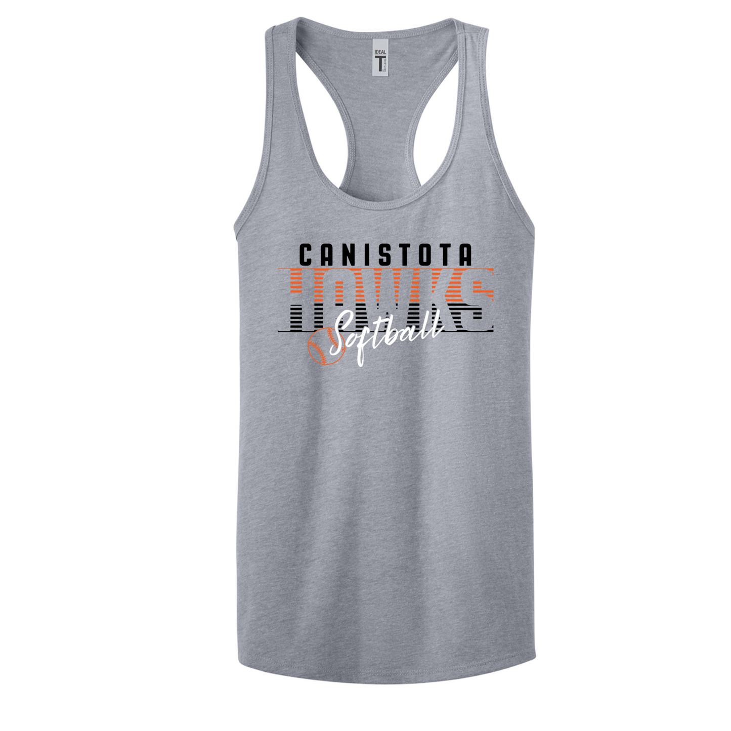 Canistota Softball Next Level Apparel® Women’s Ideal Racerback Tank