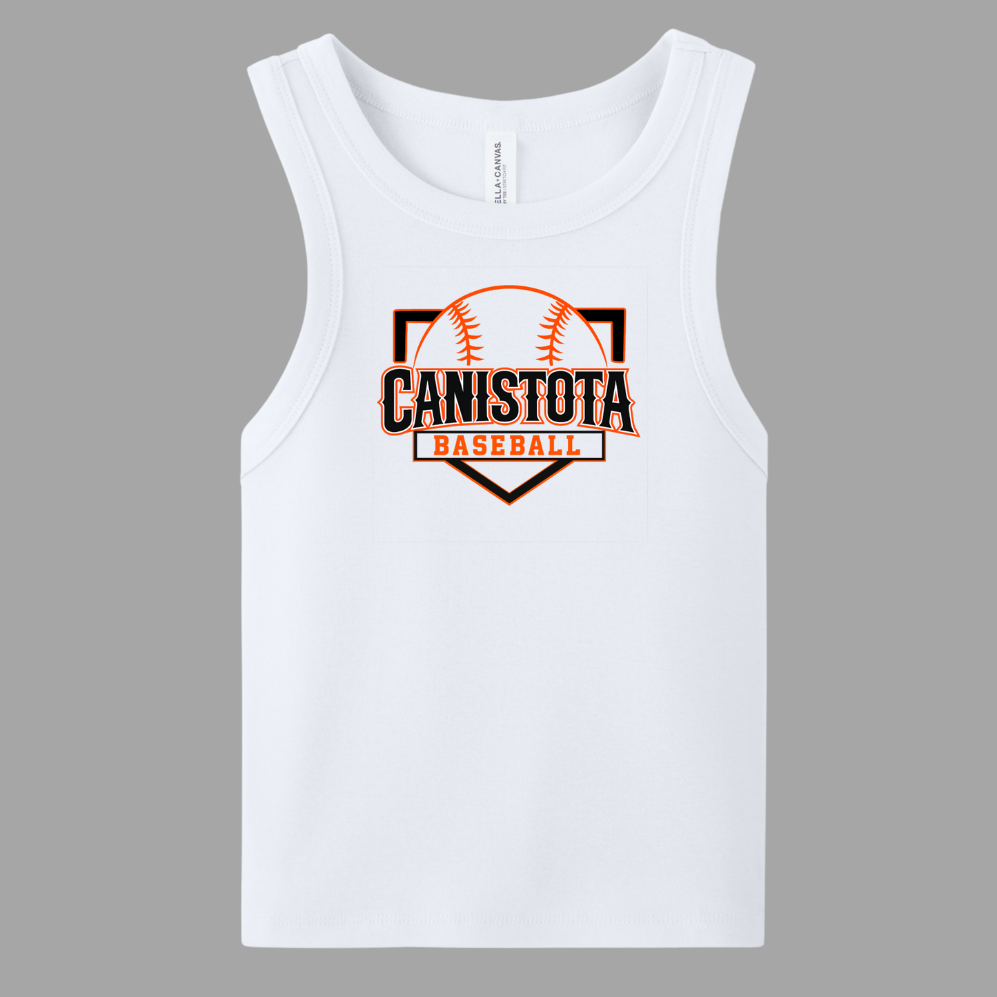 Canistota Baseball BELLA+CANVAS® Women’s Micro Rib Racer Tank