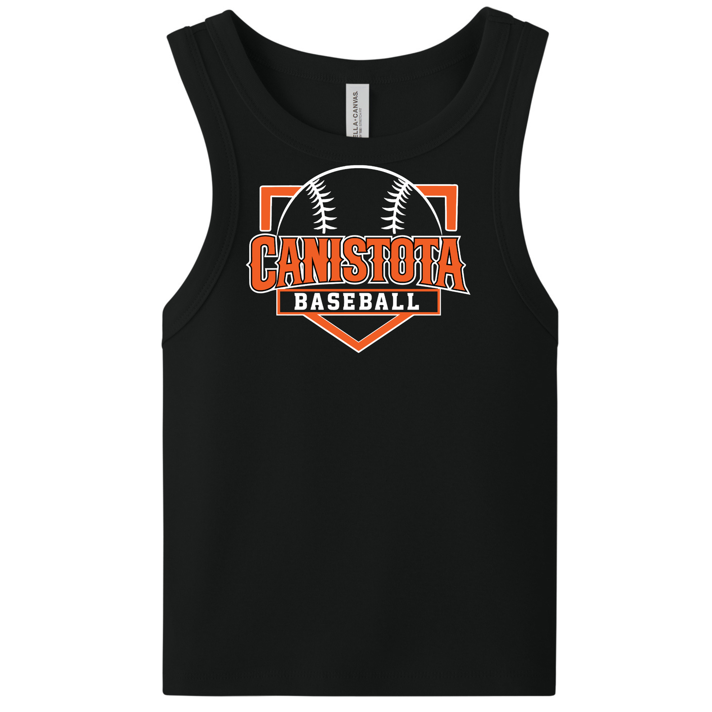 Canistota Baseball BELLA+CANVAS® Women’s Micro Rib Racer Tank
