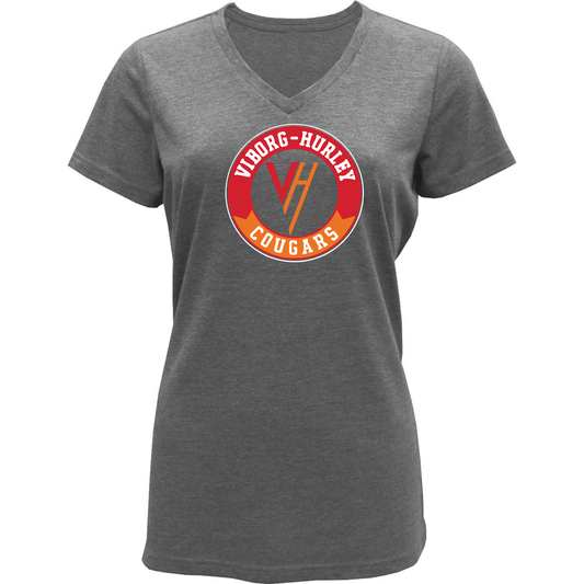 Viborg-Hurley Staff Women Tri-Blend V-neck T-Shirt