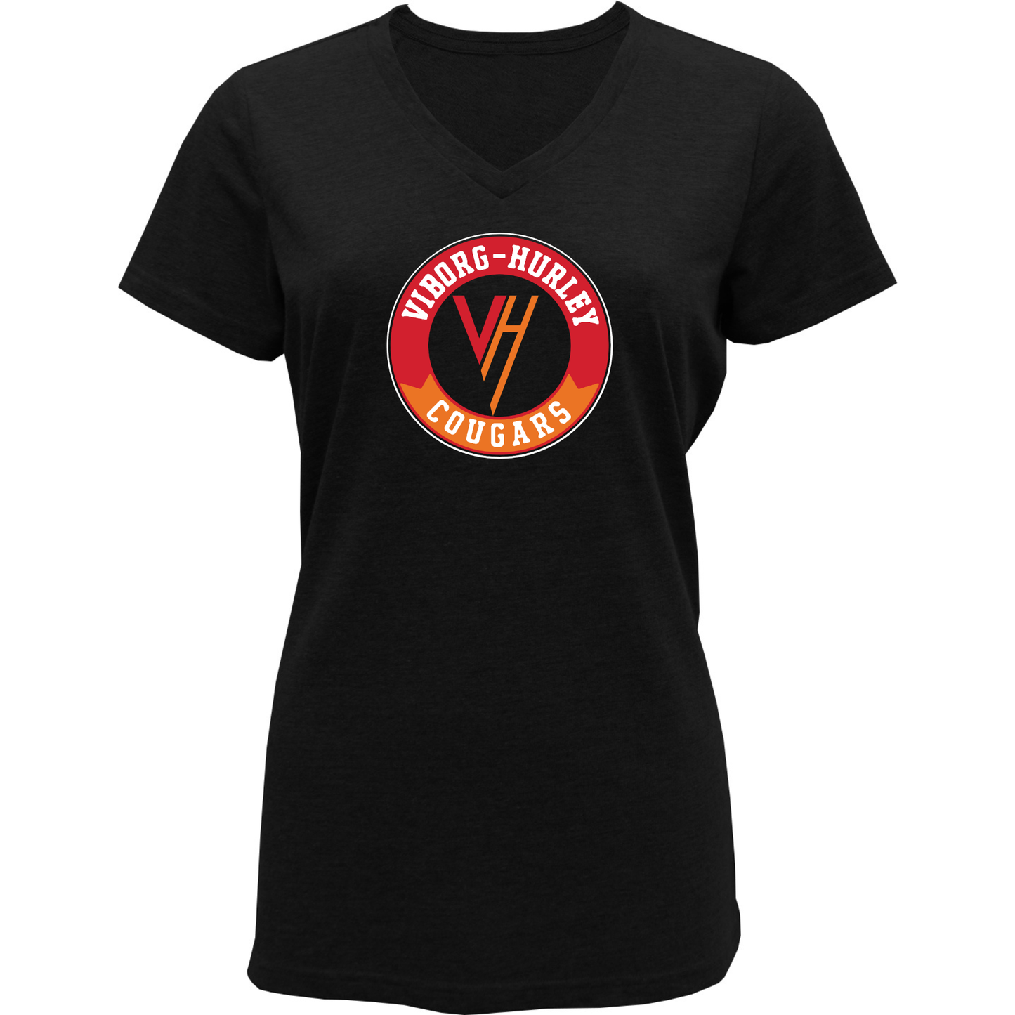 Viborg-Hurley Staff Women Tri-Blend V-neck T-Shirt