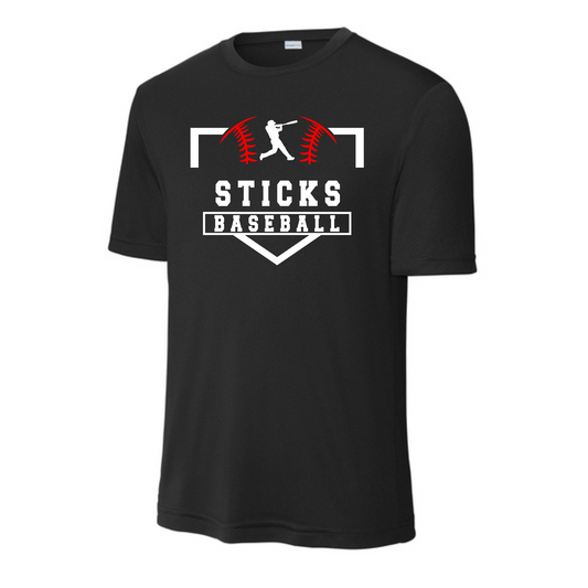 Sticks Baseball Sport-Tek® Tall PosiCharge® Competitor™ Tee