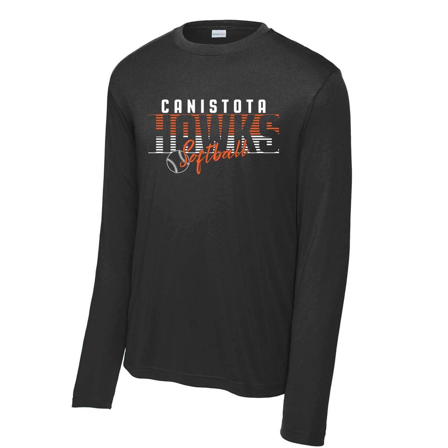 Canistota Softball Sport-Tek® Tall Long Sleeve PosiCharge® Competitor™ Tee