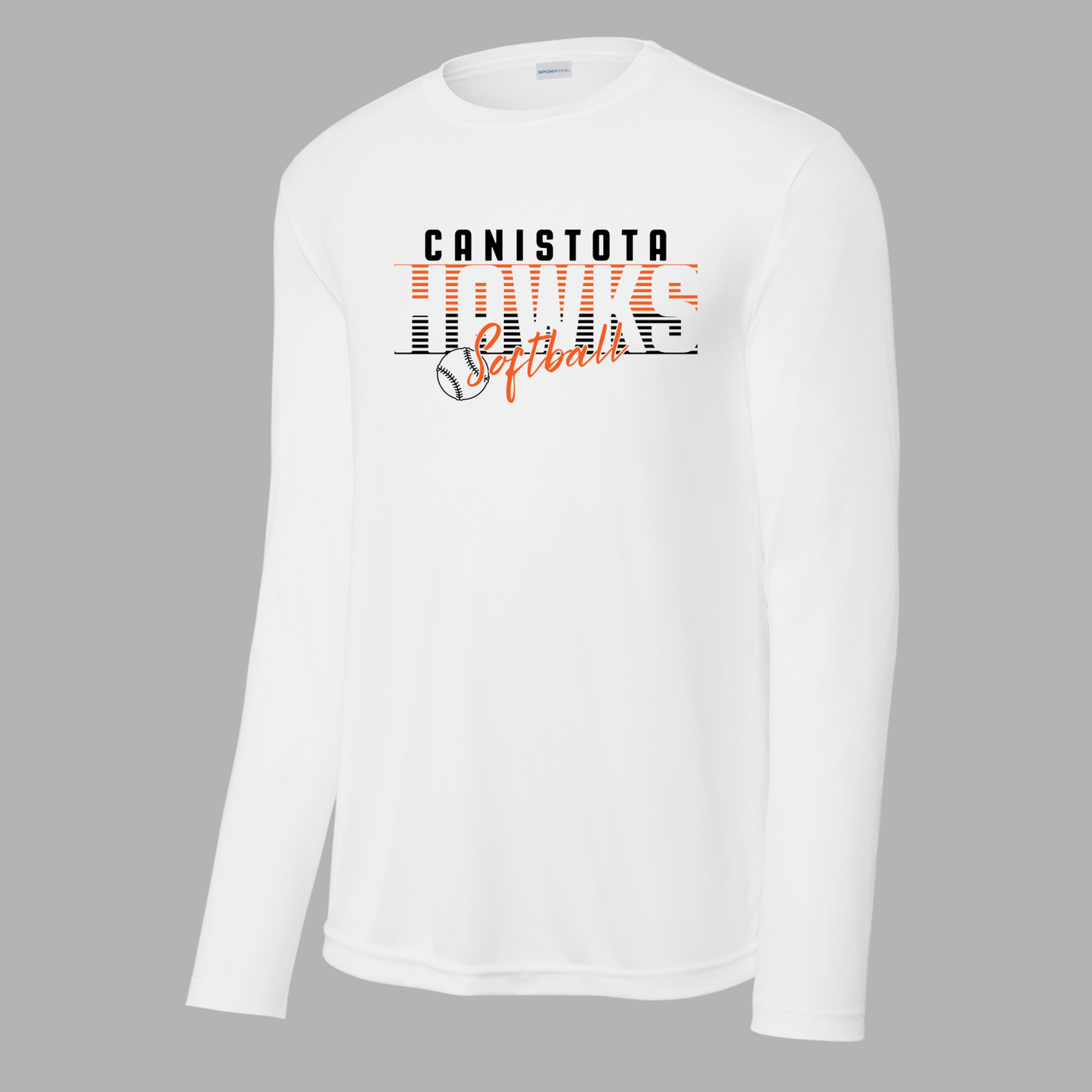 Canistota Softball Sport-Tek® Tall Long Sleeve PosiCharge® Competitor™ Tee