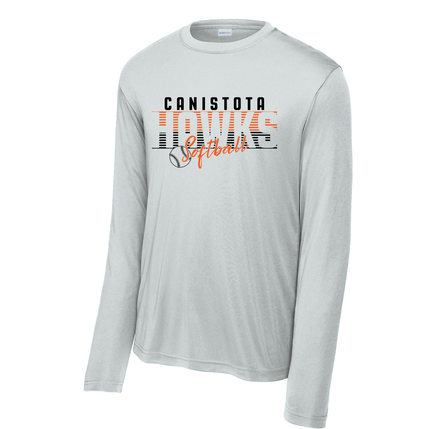 Canistota Softball Sport-Tek® Tall Long Sleeve PosiCharge® Competitor™ Tee