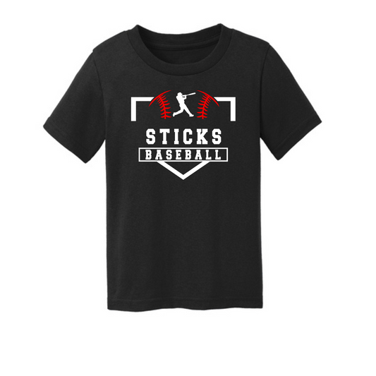 Sticks Baseball Port & Company® Toddler Core Cotton Tee