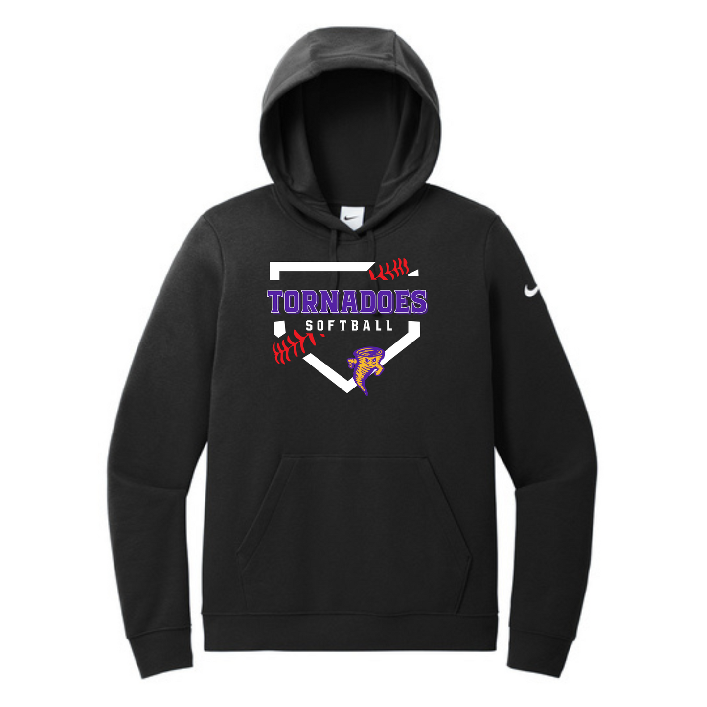 Centerville Softball Nike Women's Club Fleece Sleeve Swoosh Pullover Hoodie