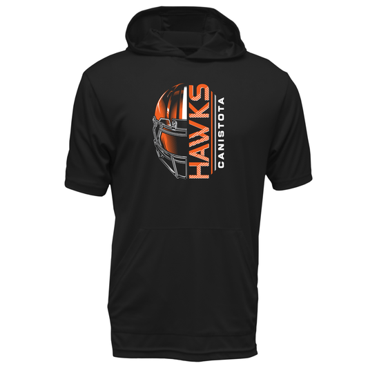 Canistota Football Adult Xtreme-Tek Short Sleeve Hood