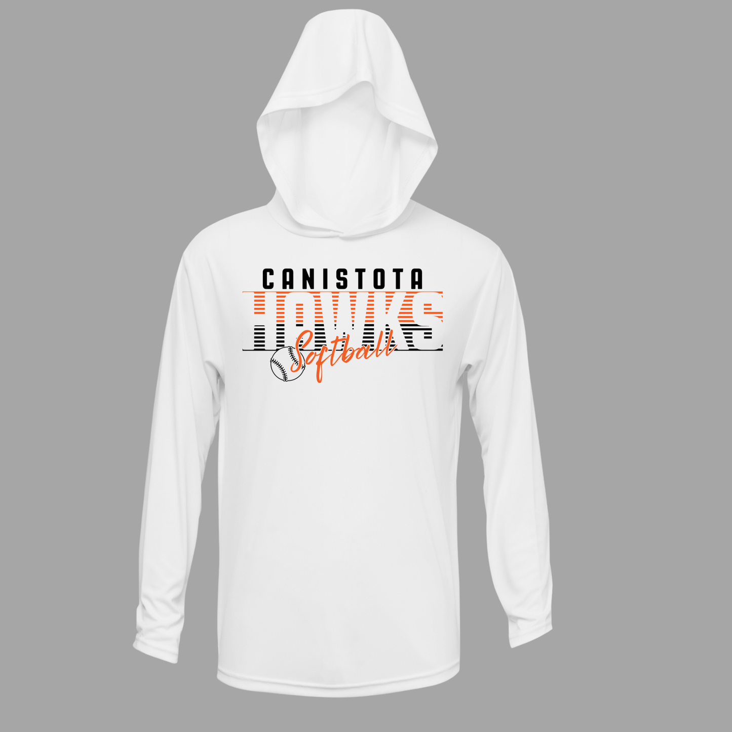 Canistota Softball Youth Xtreme-Tek Long Sleeve Hood