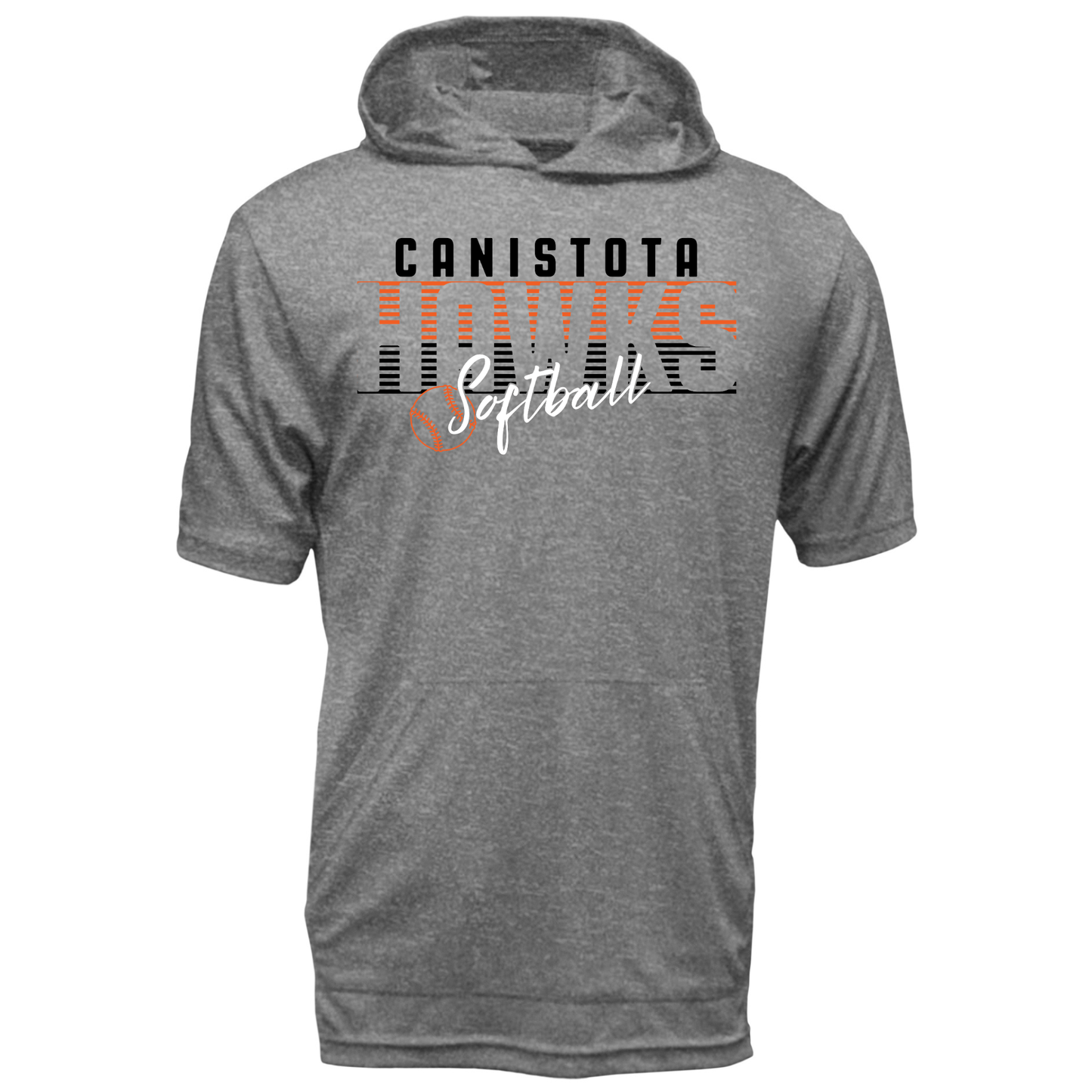 Canistota Softball Adult Xtreme-Tek Short Sleeve Hood