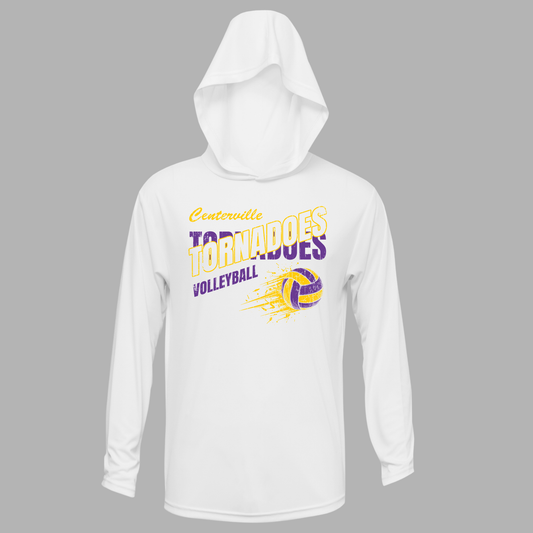 Centerville Volleyball Adult Xtreme-Tek Long Sleeve Hood