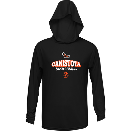 Canistota Basketball BAW Adult Xtreme-Tek Long Sleeve Hood