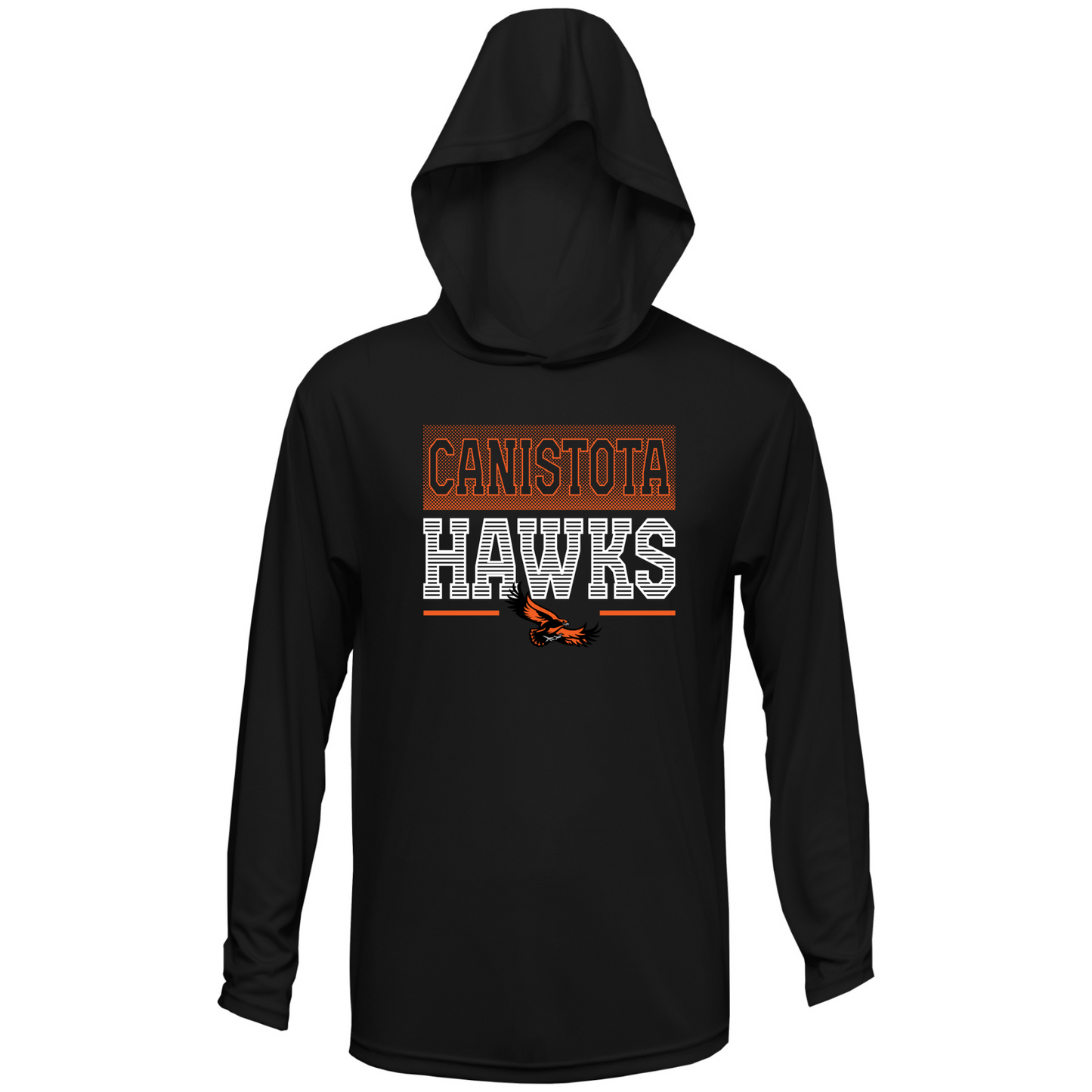 Canistota Hawks BAW Youth Xtreme-Tek Long Sleeve Hood