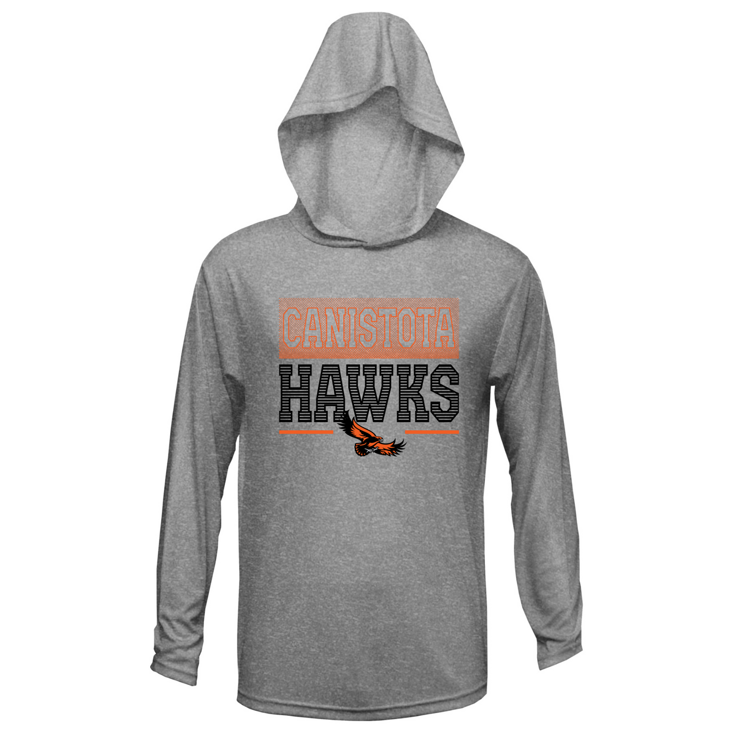 Canistota Hawks BAW Youth Xtreme-Tek Long Sleeve Hood