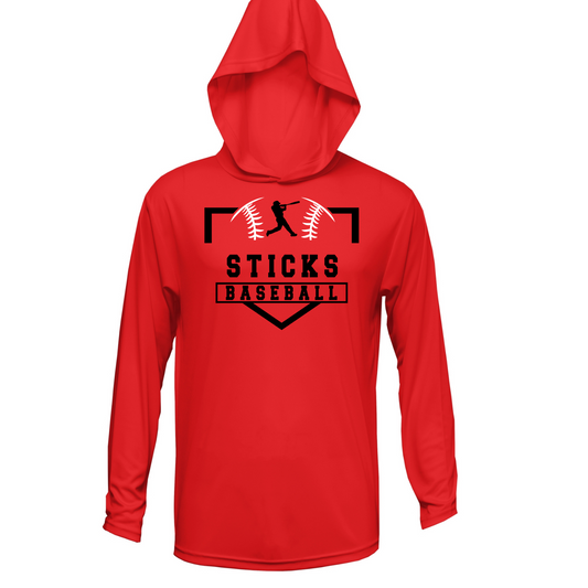 Sticks Baseball Youth Xtreme-Tek Long Sleeve Hood