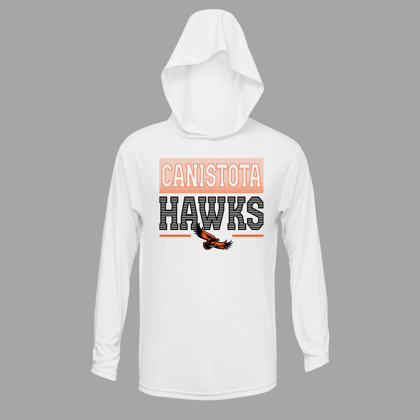 Canistota Hawks BAW Youth Xtreme-Tek Long Sleeve Hood