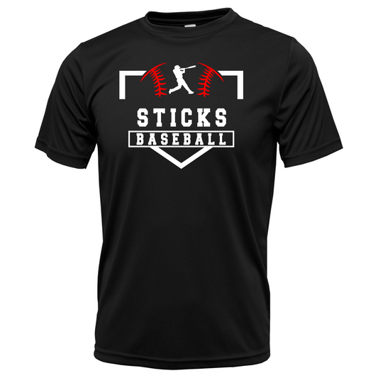 Sticks Baseball Youth Xtreme-Tek T-Shirt