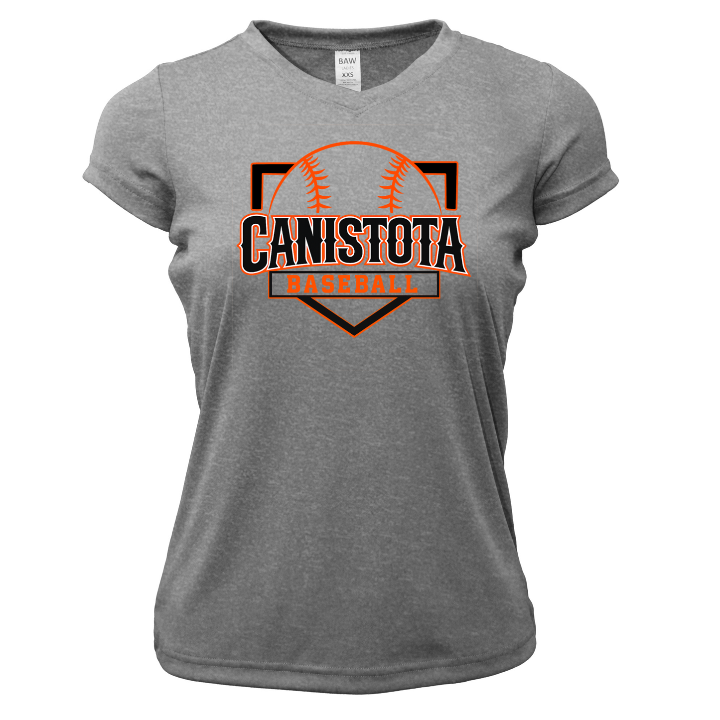 Canistota Baseball Women Xtreme-Tek V-Neck Shirt